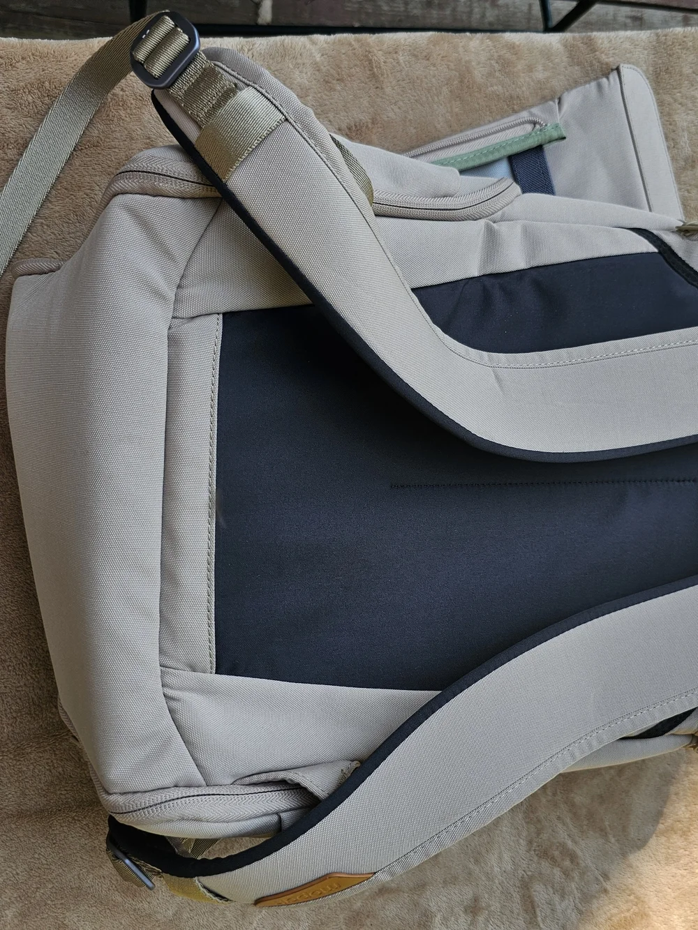 Mopak Light Beige Men's Backpack - Minimalist Carry